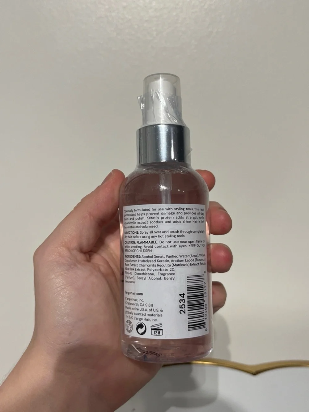 L'ange Heat Shield HeatProtectant Spray - 4oz Brand new